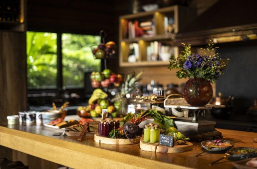 KITCHEN ISLAND - A vibrant breakfast spread in the heart of the home